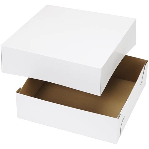 white corrugated cake box bulk